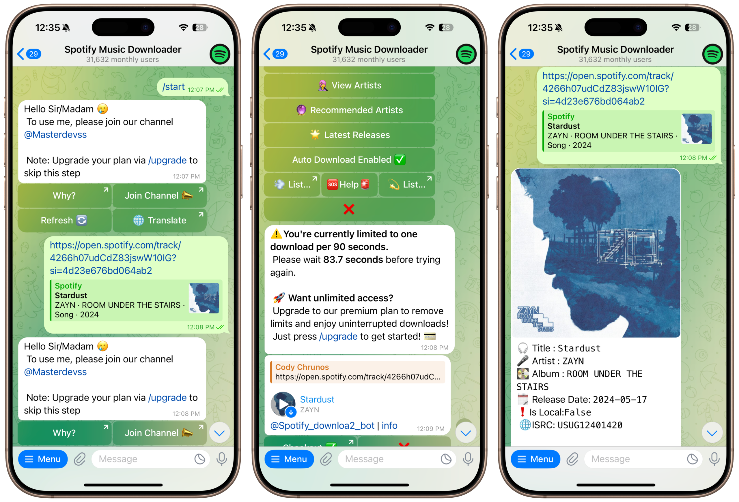 Spotify Downloader Telegram Bot