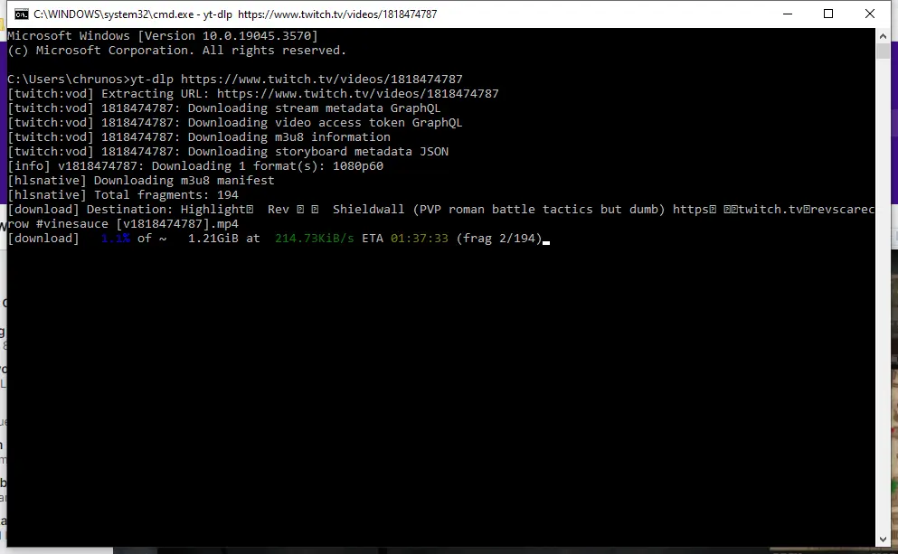  Yt-dlp Twitch